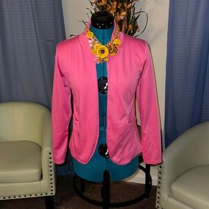 Boohoo | Fuchsia Jersey Long Sleeve Blazer